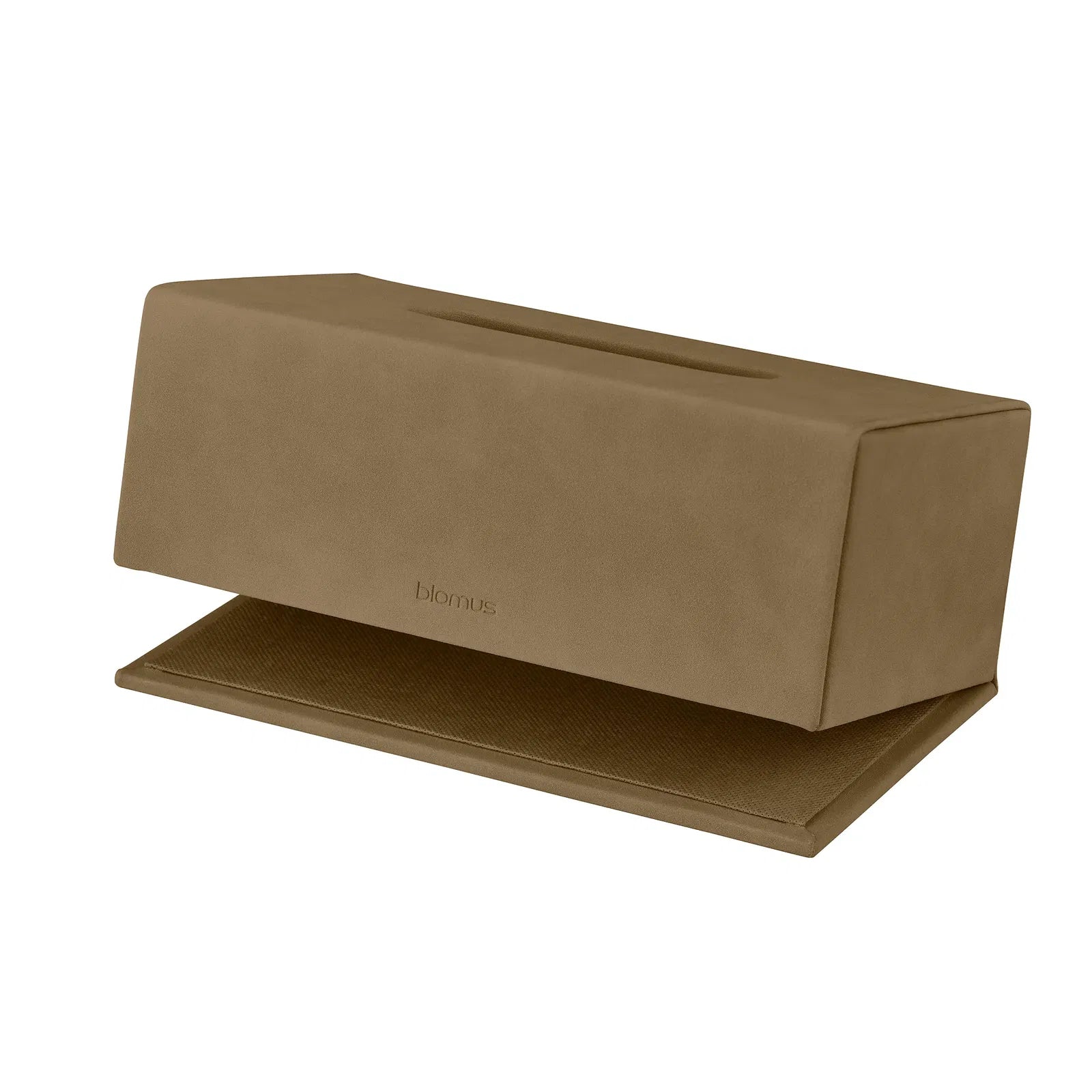 Blomus Kosmetiktuchbox SAHLA – Papiertuchspender, Kunstleder (PU), 13×25×9 cm, Braun