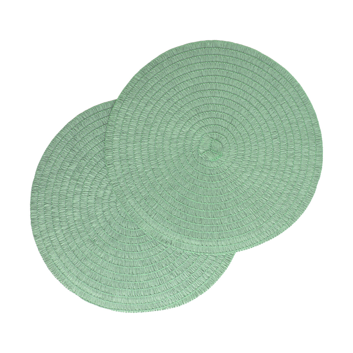 Pichler Tischset Wave – rund, PET, türkis, Ø38 cm – 2er-Set