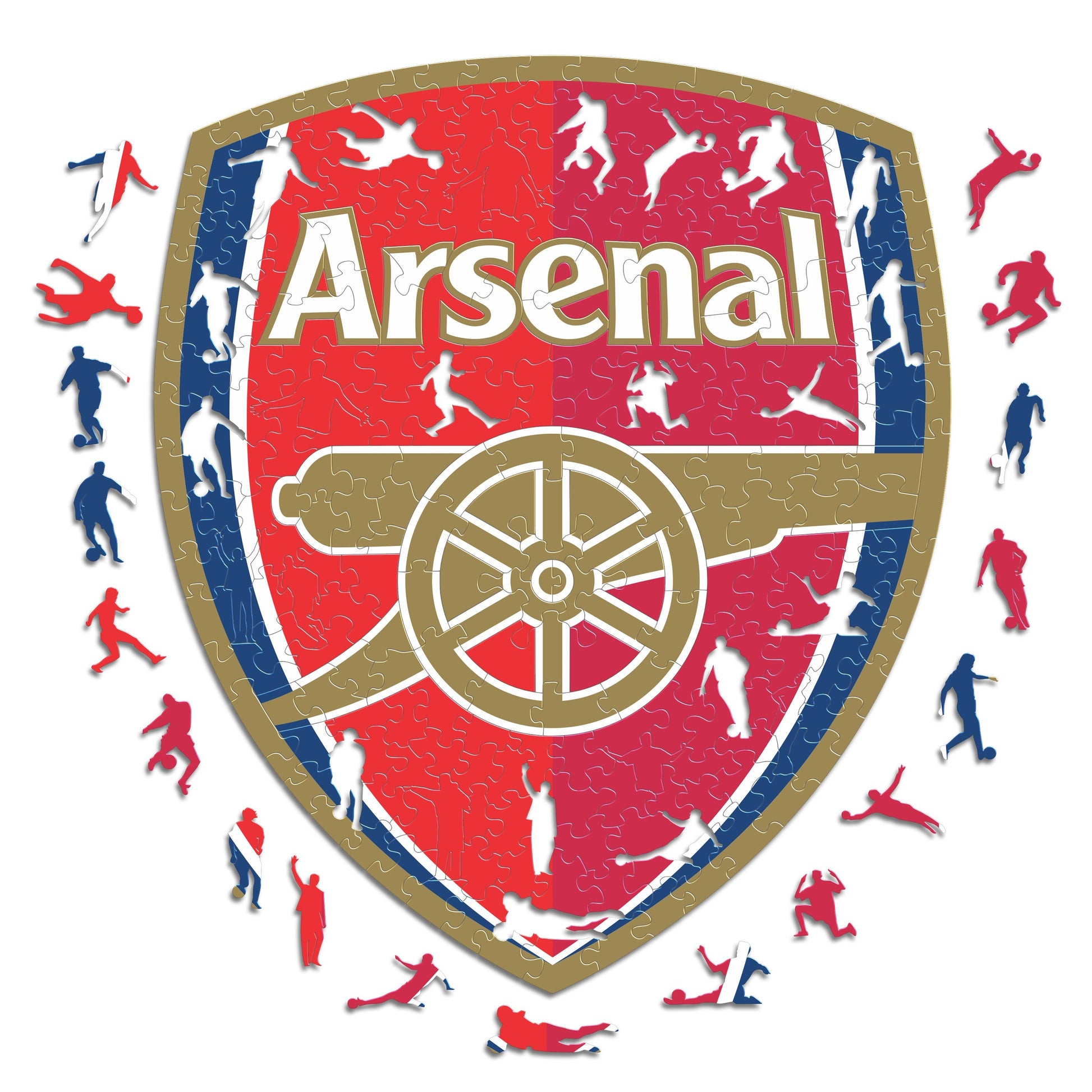 Iconic Puzzles Puzzle Arsenal FC – Logo – 270 Teile – 37,5 × 37,5 cm – ab 10 J.