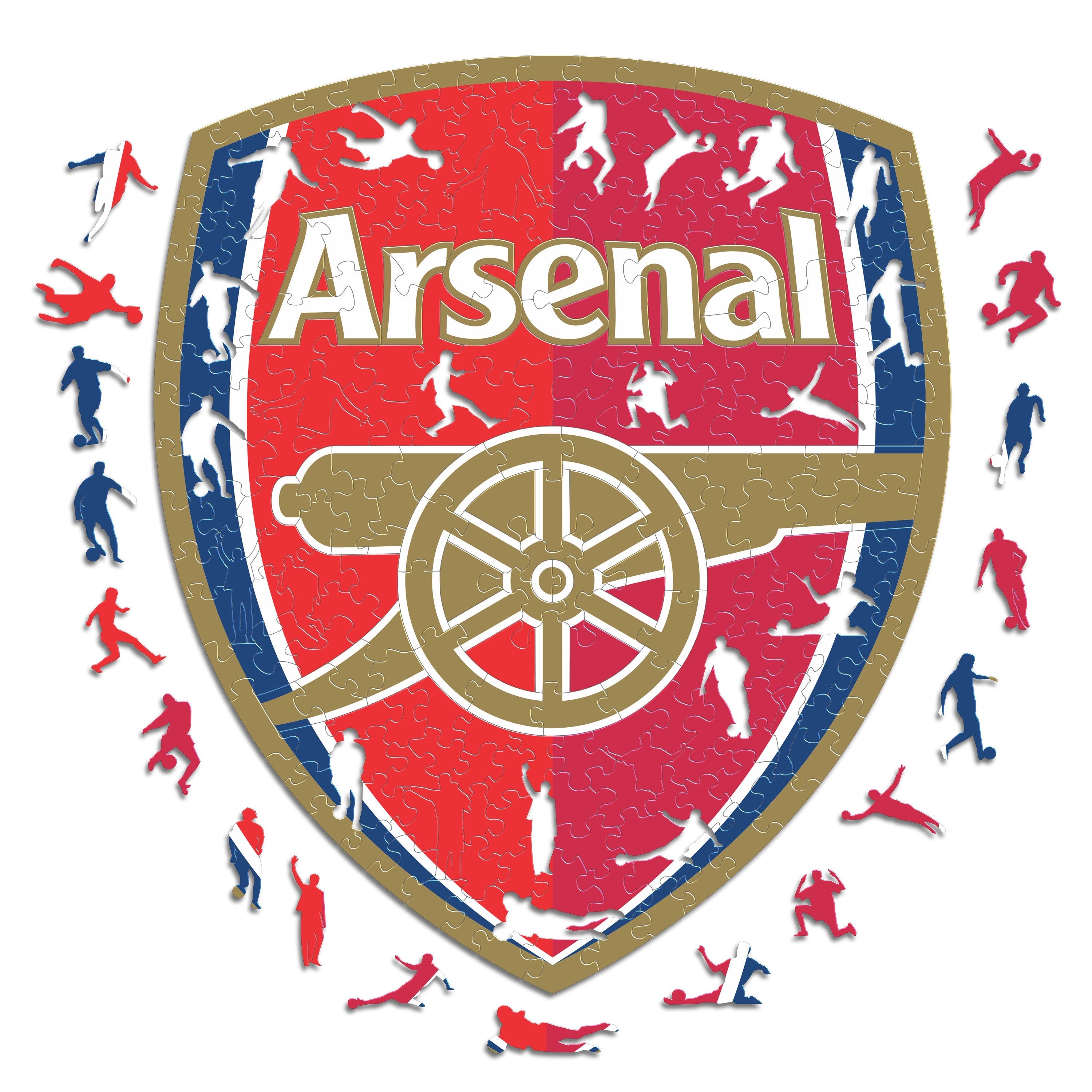Iconic Puzzles Puzzle Arsenal FC – Logo – 270 Teile – 37,5 × 37,5 cm – ab 10 J.