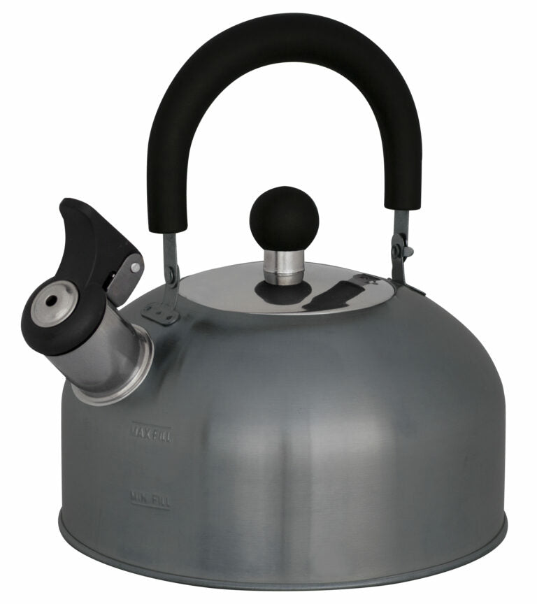 Eurotrail Wasserkocher ETKW6031 – 1,5 l, Edelstahl, Grau