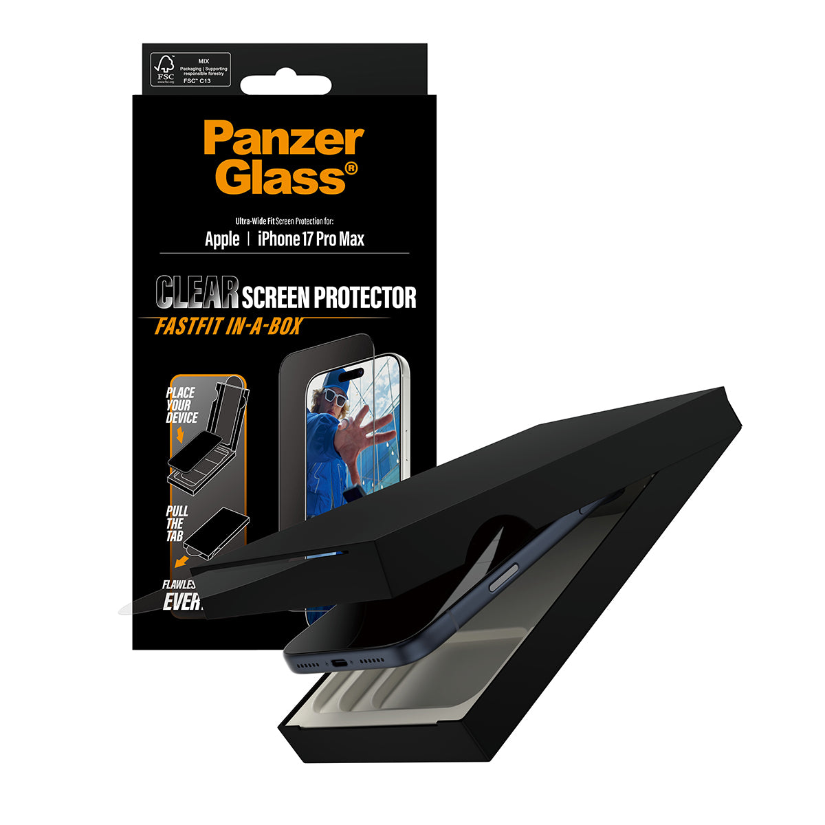PanzerGlass Displayschutzfolie – für iPhone 17 Pro Max
