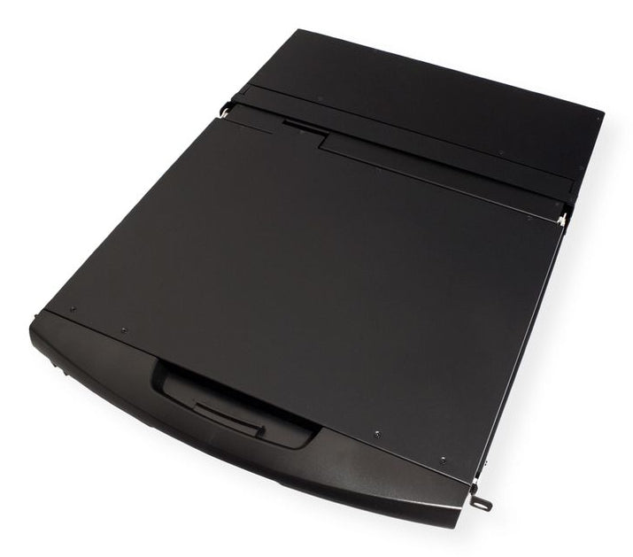 VALUE 19" Rack-LCD-Konsole – 8-Port VGA KVM, 1366 × 768, USB 2.0-Hub – 1U