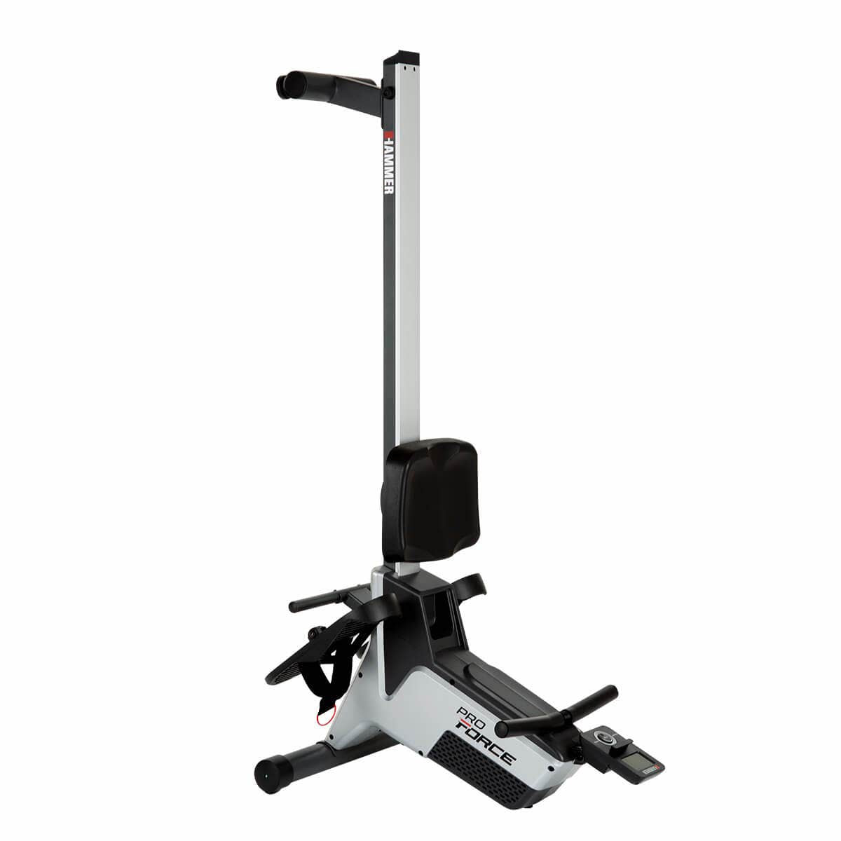 HAMMER Rudergerät Pro Force II, Magnetwiderstand, 120 kg – Schwarz/Silber, Stahl