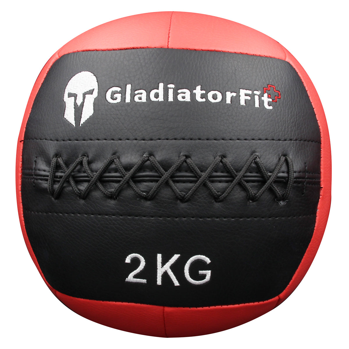 GladiatorFit Gymnastikball GL-7640344753328, Ø 25 cm – Schwarz/Rot, Kunstleder