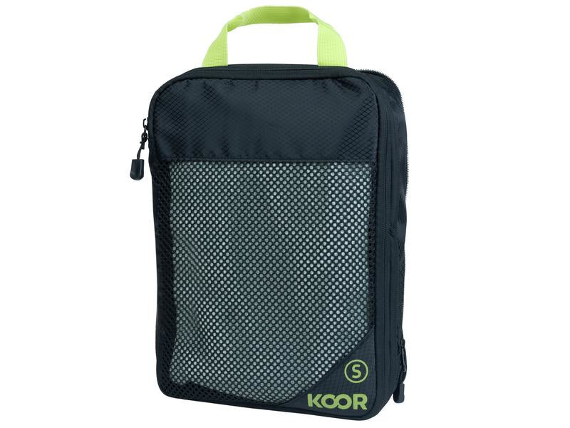 KOOR Packhilfen-Set Goora – mit Tragegriff, Reissverschluss – 30 l – Schwarz – Polyester – 4-teilig