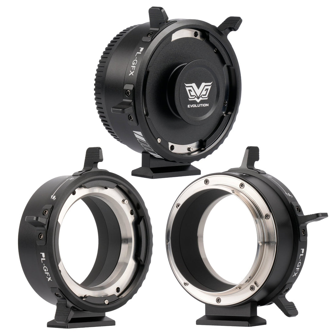 VILTROX PL-zu-GFX-Adapter – Aluminium/Edelstahl, 245 g, 102 × 96,5 × 83 mm – für Fujifilm – Schwarz