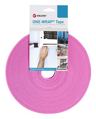 Velcro Klettband, 30 mm × 25 m – Rosa