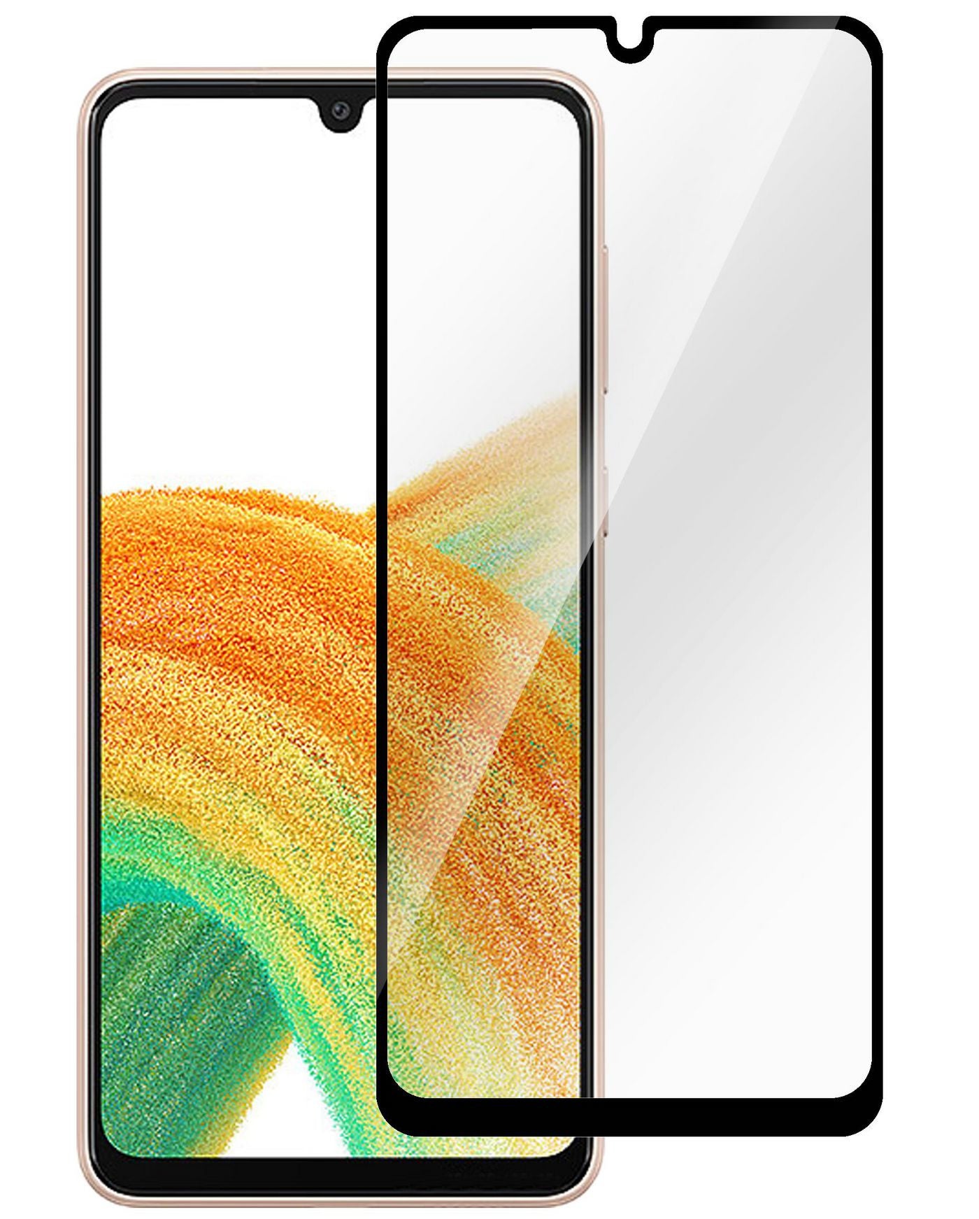 eSTUFF Privacy-Filter (Panzerglas), Full Cover – für Galaxy A33 5G