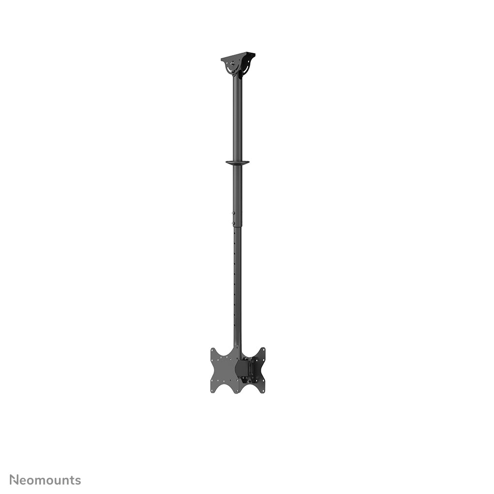 Neomounts CL35-340BL22 – Doppel Monitor-/TV-Deckenhalterung 23–42", VESA 100 × 100 mm / 200 × 200 mm · H 106–156 cm