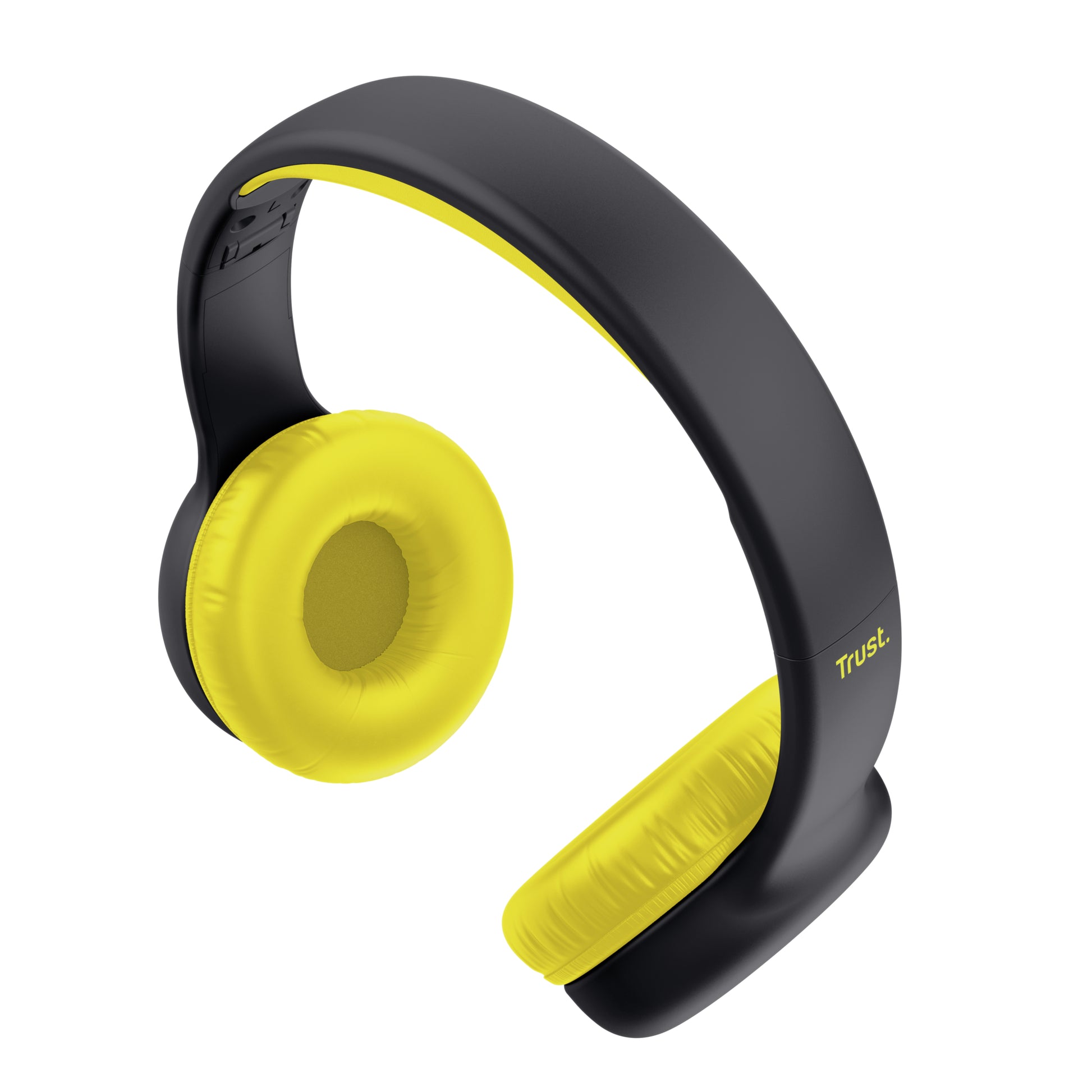 Trust Nouna Kinderkopfhörer – On-Ear, Stereo, Kabel, 3,5 mm Klinke, Schwarz/Gelb