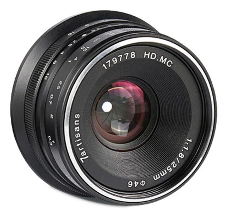 7Artisans 25 mm f/1.8 Objektiv – APS-C, manuell, 46 mm Filter – für Sony E-Mount