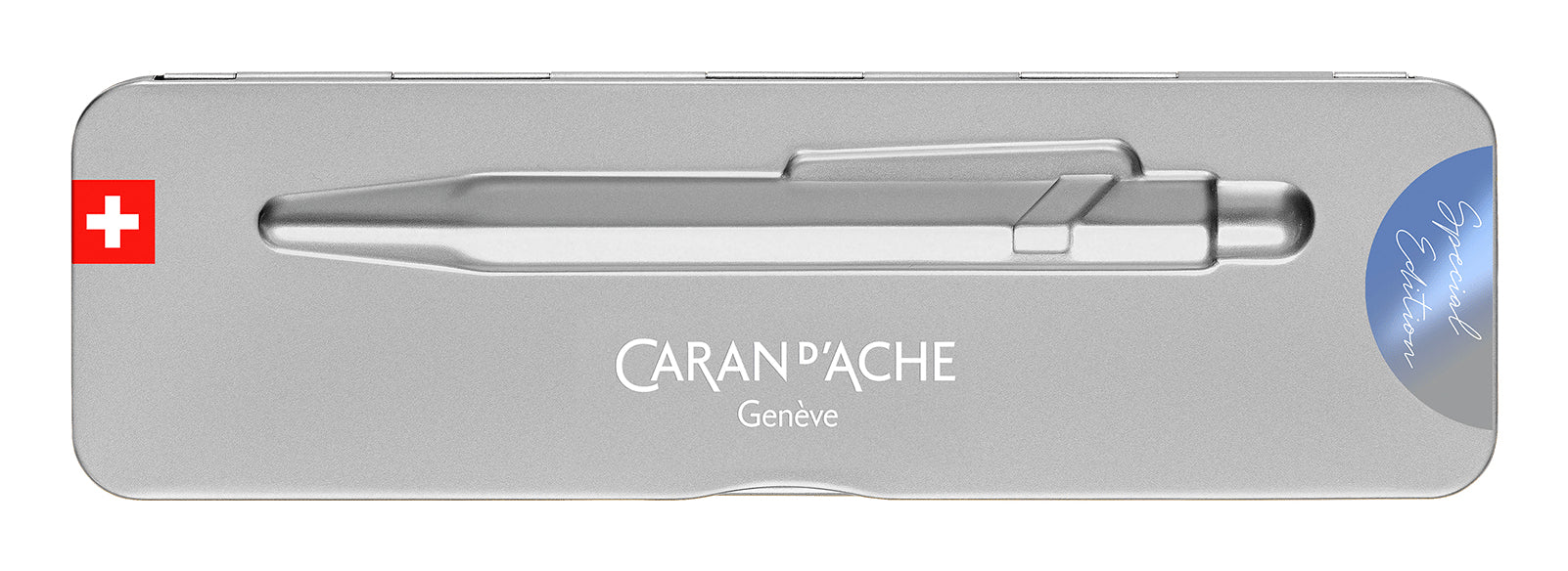 Caran d-Ache Caran d'Ache Kugelschreiber – sturmblau, Aluminium