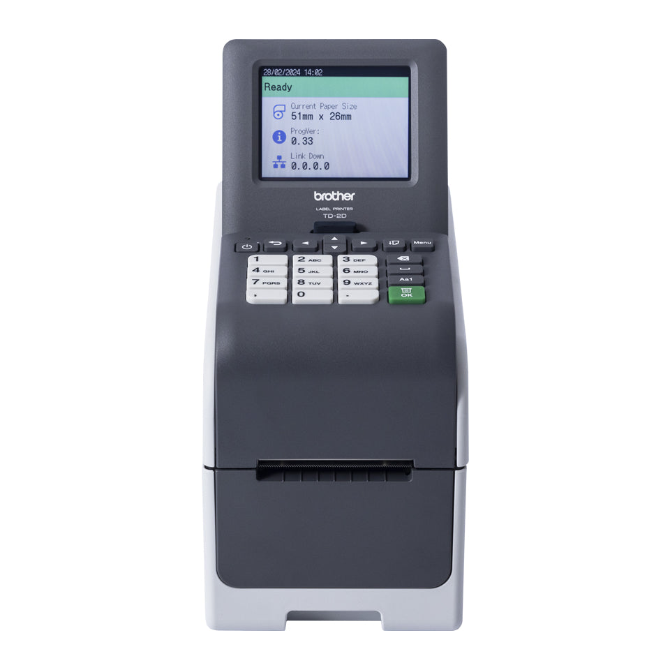 Brother Etikettendrucker, bis 50,8 mm, Touchscreen, Akku-Option, USB, LAN, 300 dpi