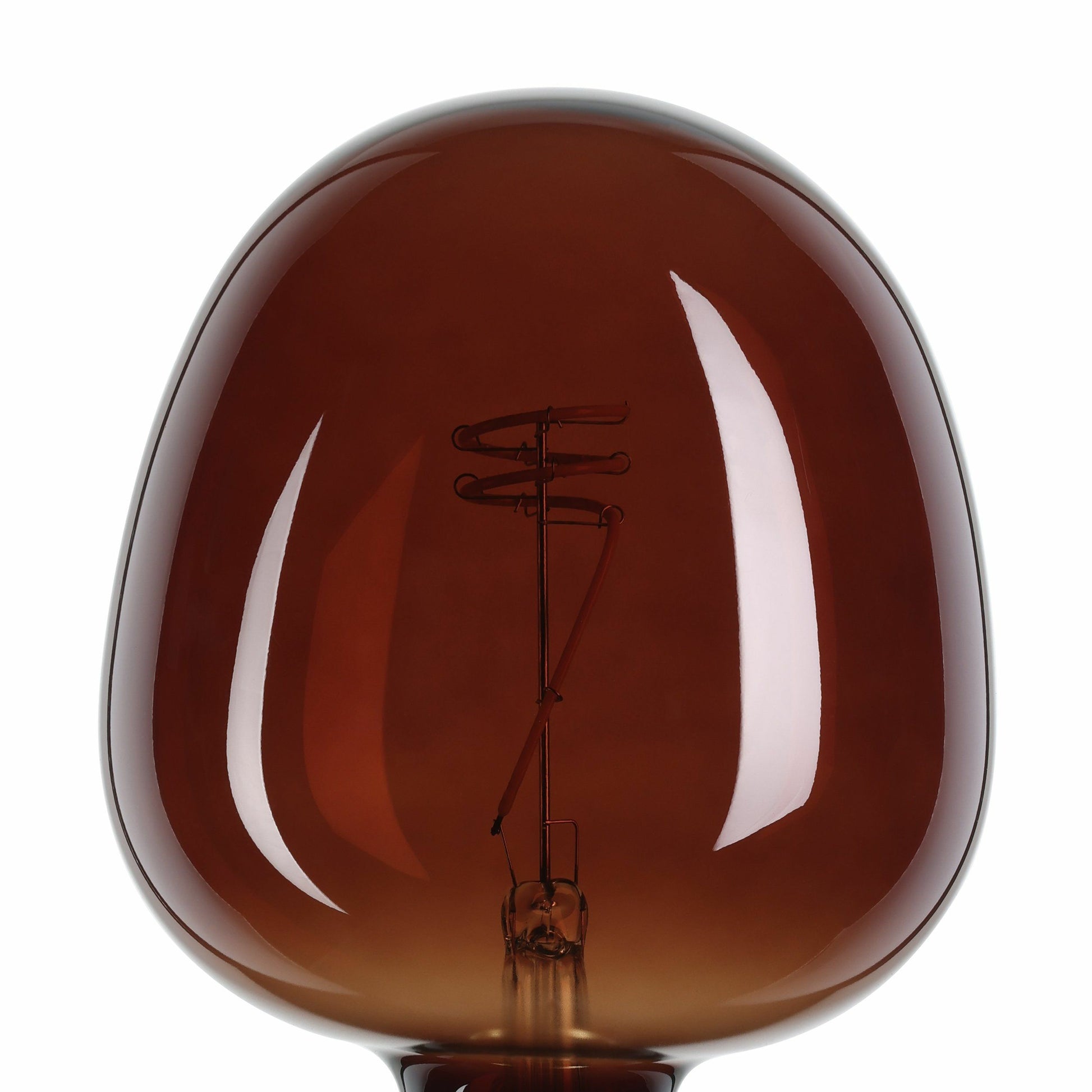 EGLO LED-Leuchtmittel Globe G125 E27 – 4 W dimmbar, 40 lm, 2000 K warmweiss, 120°, Glas Cognac