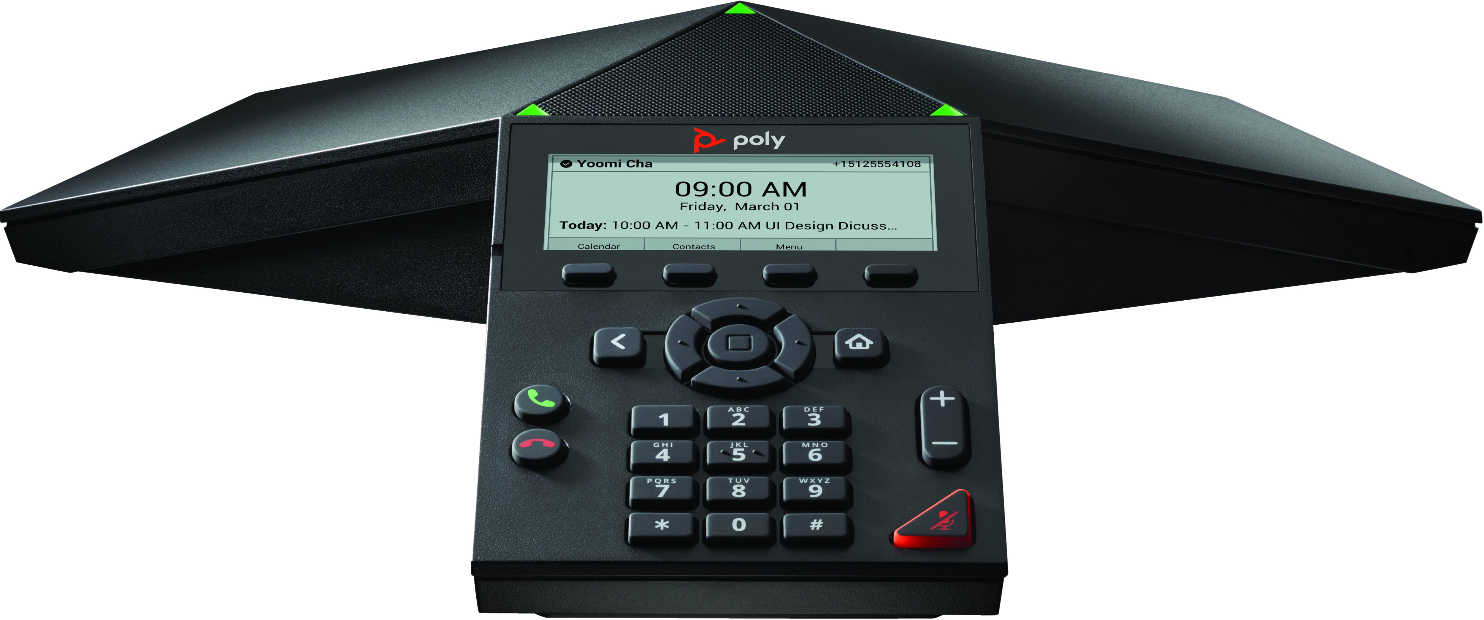 Poly Trio 8300 – IP-Konferenztelefon, 3,5", PoE, Gigabit, Schwarz