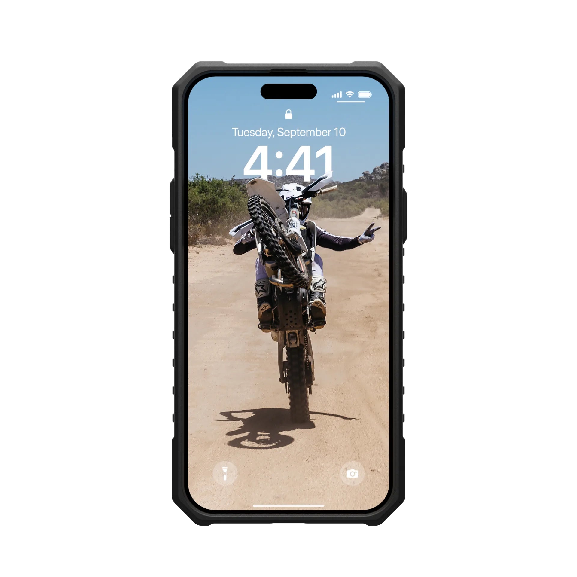 Urban Armor Gear Backcover – für Apple iPhone 15 Plus – schwarz – MagSafe-kompatibel