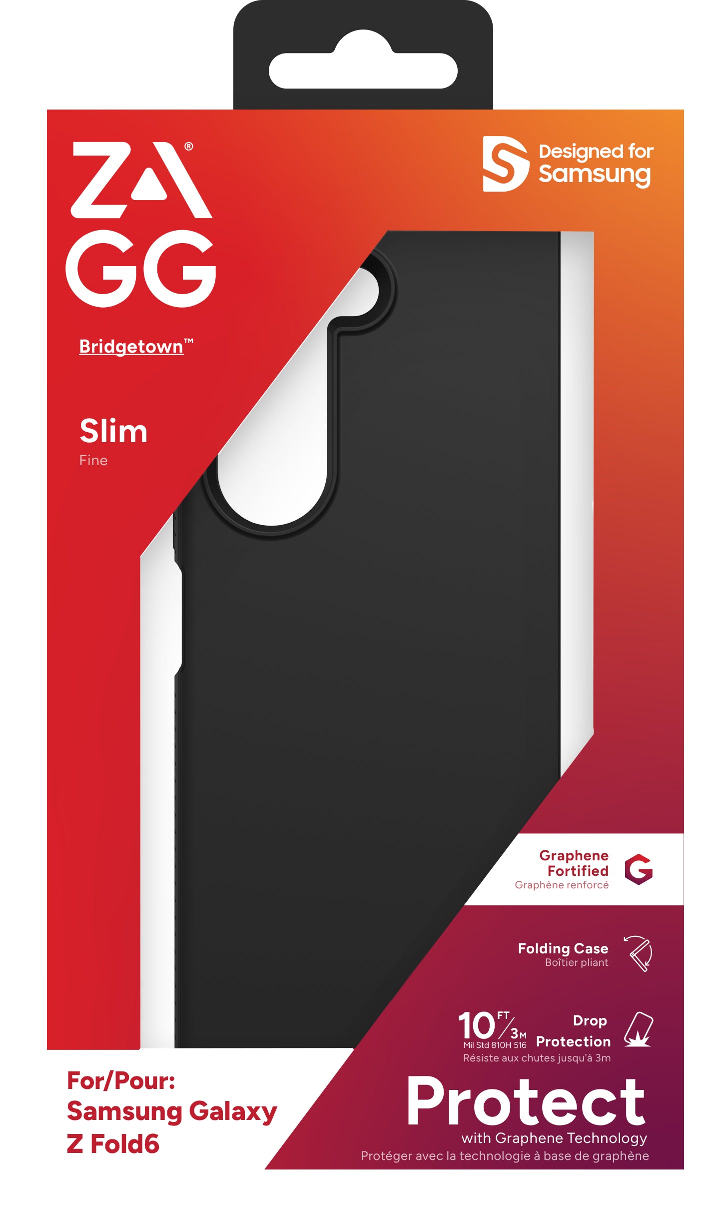 ZAGG Backcover Bridgetown – für Samsung Galaxy Z Fold6 – schwarz