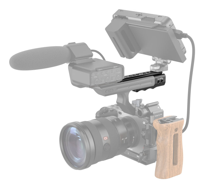 SmallRig MD3490 Griffverlängerungsadapter – Aluminium – 1/4", 3/8" – für Sony FX30, FX3 XLR-Handle