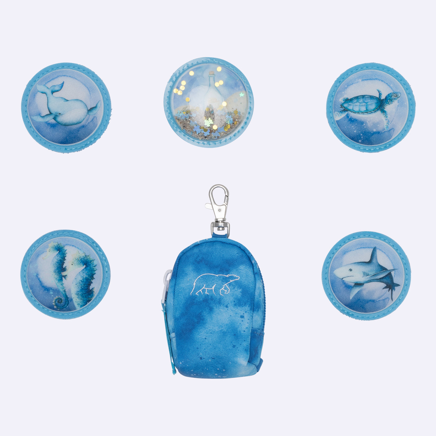 Beckmann Schulrucksack Active Air Flx – 6-teilig – Ocean – Recycelte Materialien – B 26,0×H 39,0×T 22,0 cm