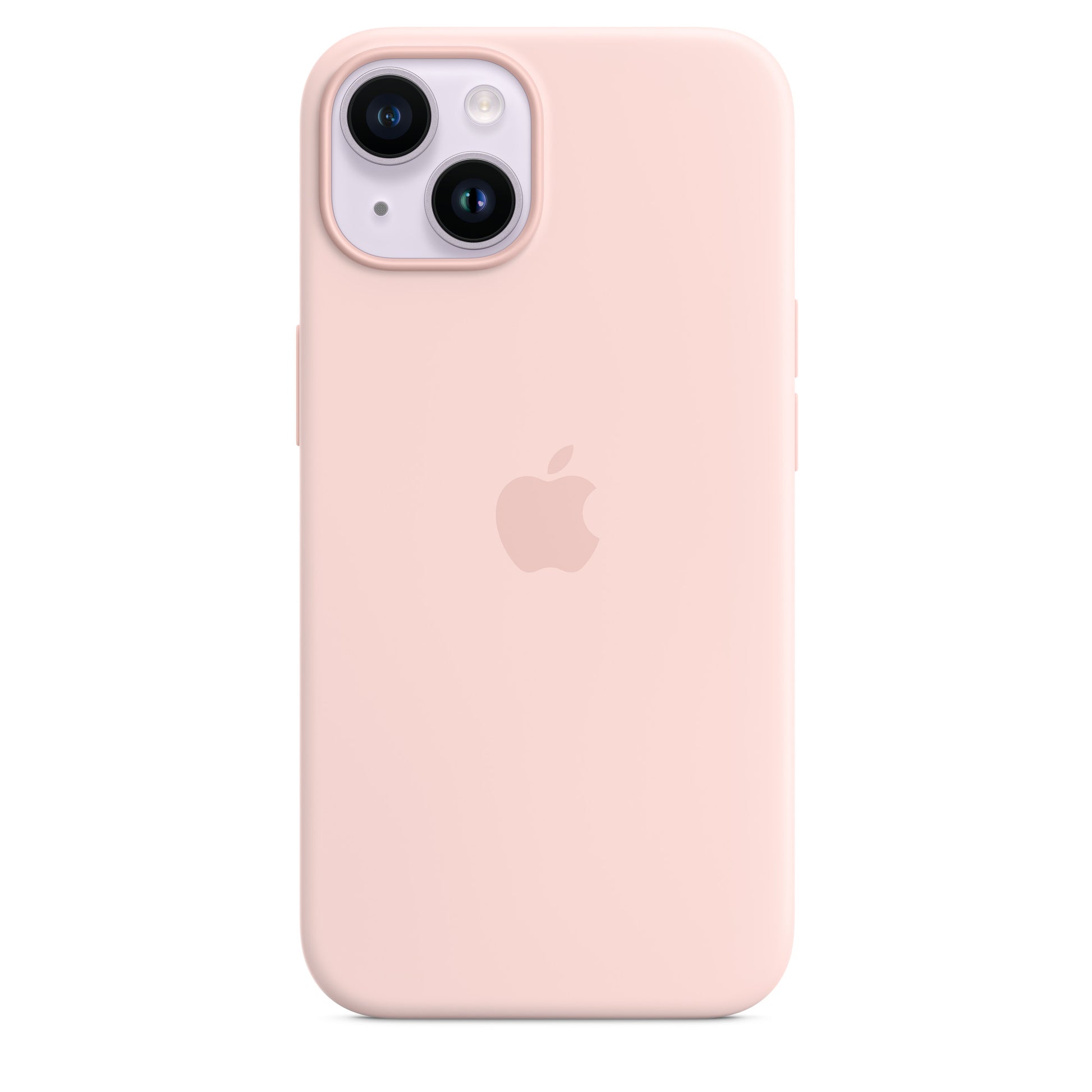 Apple Backcover – für Apple iPhone 14, MagSafe, Silikon+Mikrofaser, Kalkrosa