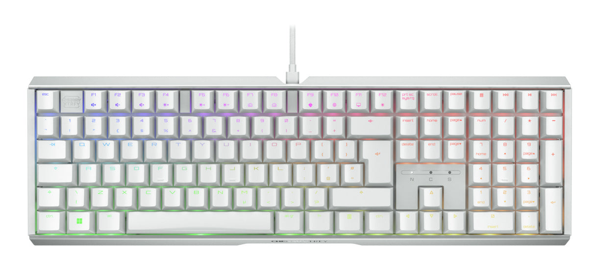 CHERRY XTRFY MX 3.1 – Gaming-Tastatur – QWERTY (UK) – USB (kabelgebunden), Mechanisch (Cherry MX2A Brown), RGB