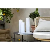 Star Trading Dekorative Aussenleuchte – 32,5 cm, 0,11 W, Warmweiss, IP44, Batteriebetrieb, Timer, Weiss