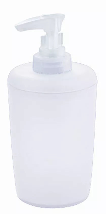 Diaqua Trend Frosted Seifenspender – Polypropylen, Weiss/Transparent, 400 ml