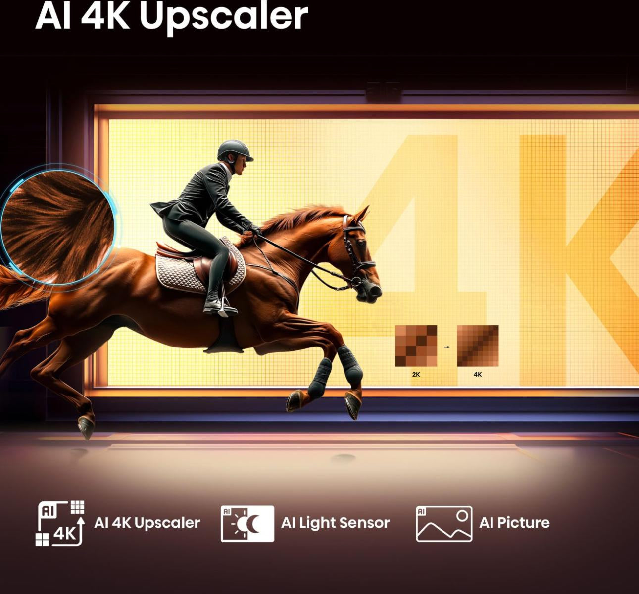 Hisense 58E77Q – 58" Fernseher – 4K UHD – QLED – VIDAA – 60 Hz – Dolby Vision