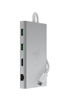 Razer Multiport-Adapter – USB-C, HDMI, 4× USB-A, 2× USB-C, 85 W PD, GbE, SD/microSD