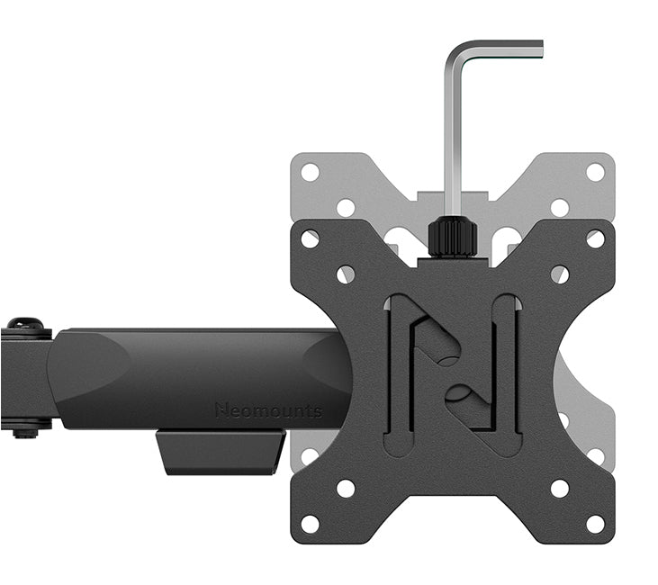 Neomounts NERO DS60-600BL3 – Monitorarm, 3 Monitore, Tischklemme, bis 27", VESA 75 × 75/100 × 100 mm, 6 kg