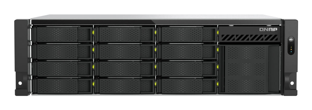 QNAP TS-h1655XeU-RP-8G-12H04 Speichergerät – 12×20 TB, Intel Atom C5125, 3U