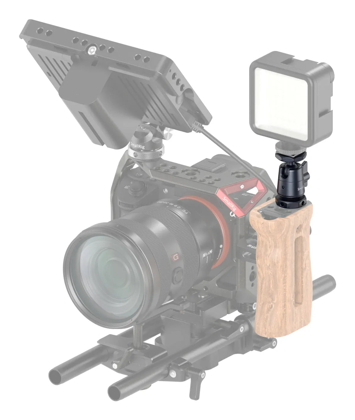 SmallRig 2948B Zubehörschuh – Aluminium, 1,5 kg Traglast, 1/4-20" – 0–135°/360° drehbar – Schwarz