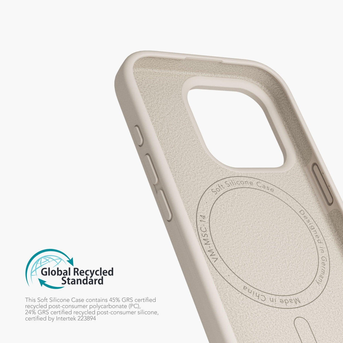 Vonmählen Backcover – für Apple iPhone 16 Pro Max – cremefarben – Silikon – MagSafe-kompatibel