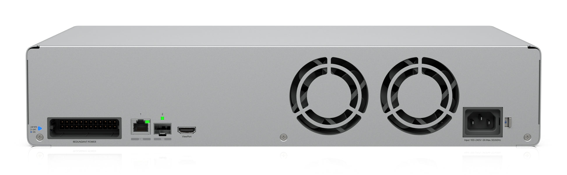 Ubiquiti UniFi Protect NVR 2U – 4K – 8× HDD 2,5"/3,5" – RAID – HDMI – 1× 2,5 GbE – redundantes Netzteil