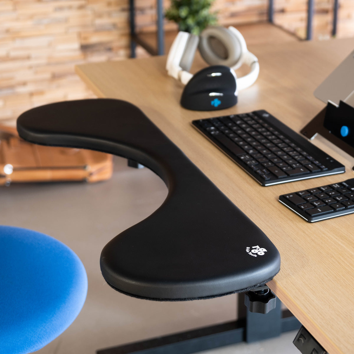 R-Go Tools Tastatur-Handgelenkauflage – Schaumstoff, ergonomisch – schwarz