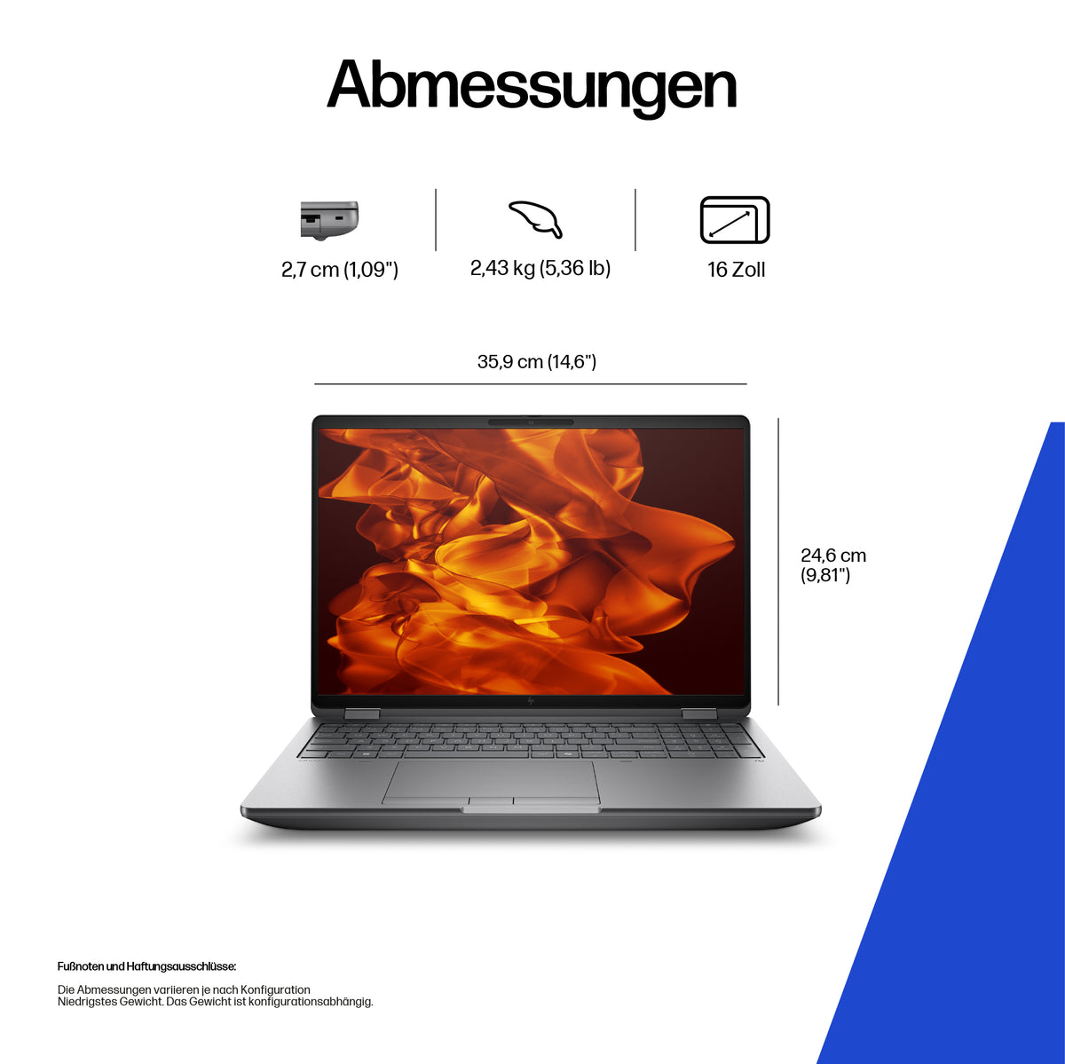 HP Zbook Fury G1 – 16" WUXGA, Core Ultra 7 255HX, 32 GB, 1 TB SSD, RTX Pro 2000, Win 11 Pro