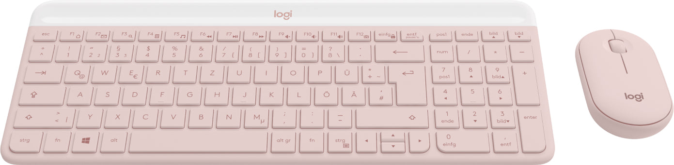 Logitech MK470 Slim Combo – Tastatur, DE-Layout (DE), Rosa