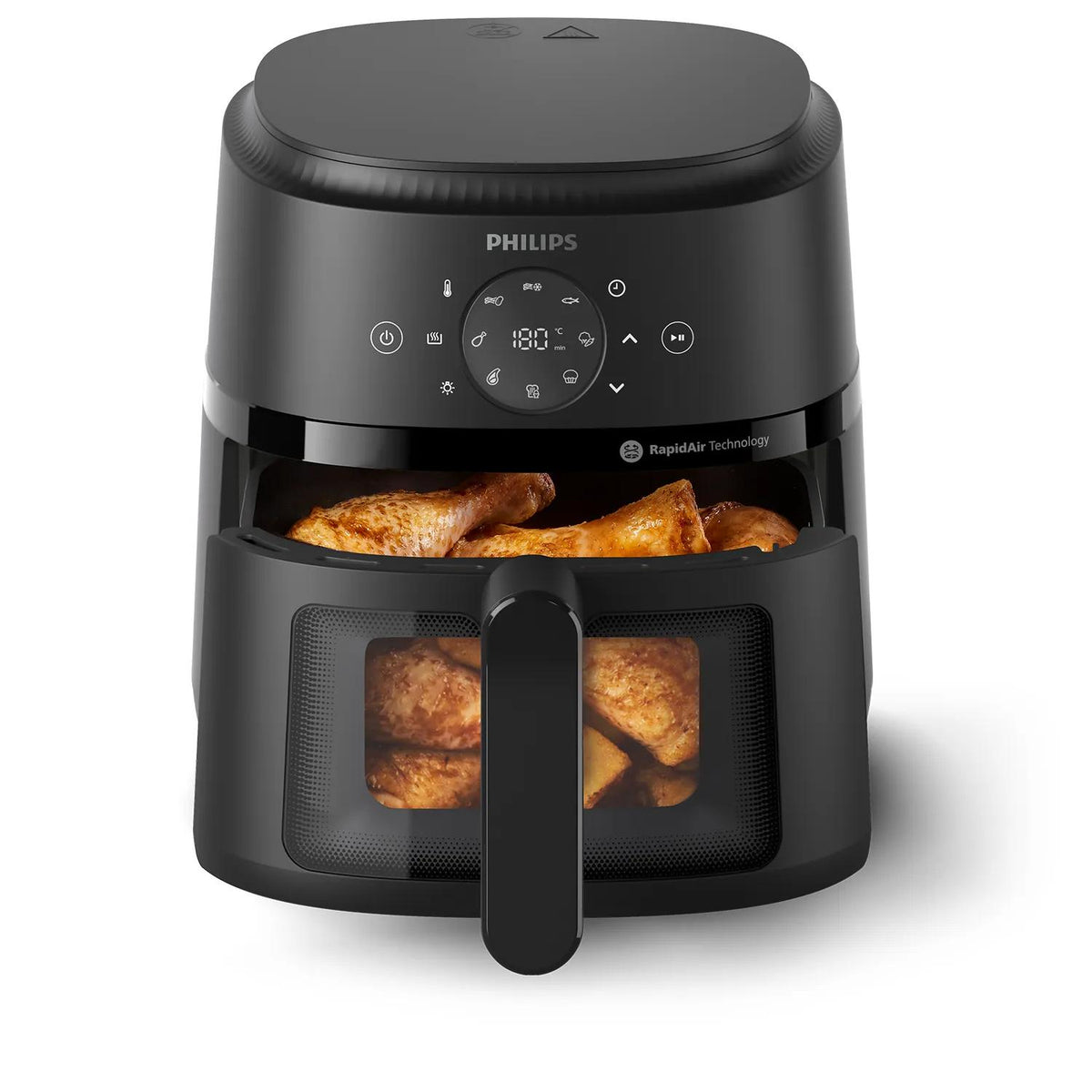 Philips Heissluftfritteuse NA220/00 – 4,2 l, 1500 W, Rapid Air – schwarz