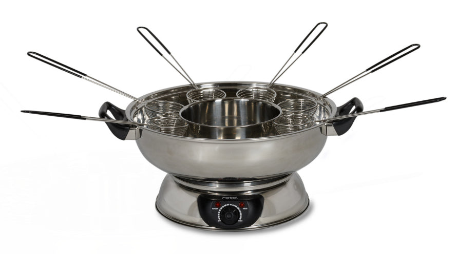 Rotel Mongolentopf – Edelstahl, 2,5 l, 6 Personen, elektrisch