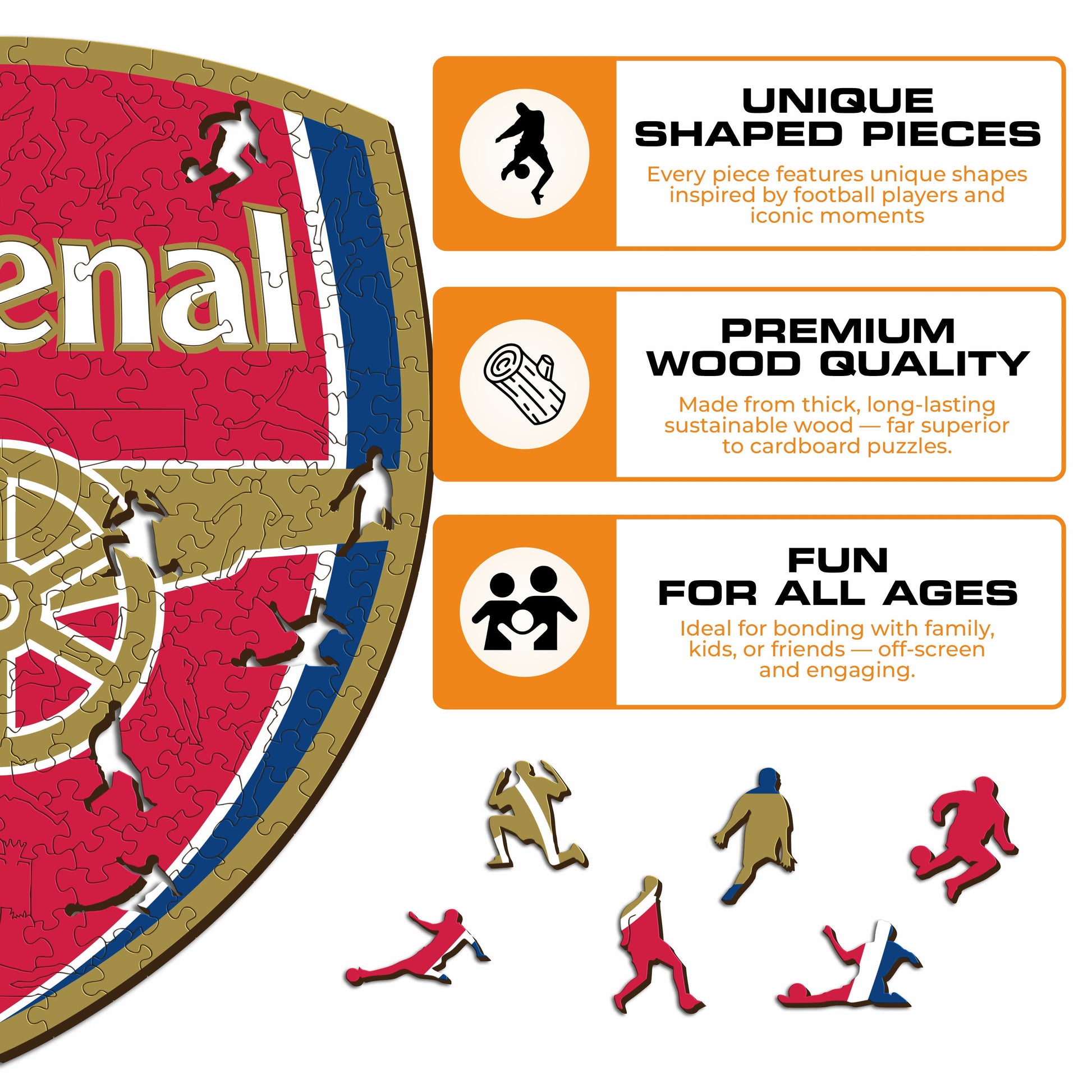 Iconic Puzzles Arsenal FC - Logo – Logikspiel, ab 10 Jahren