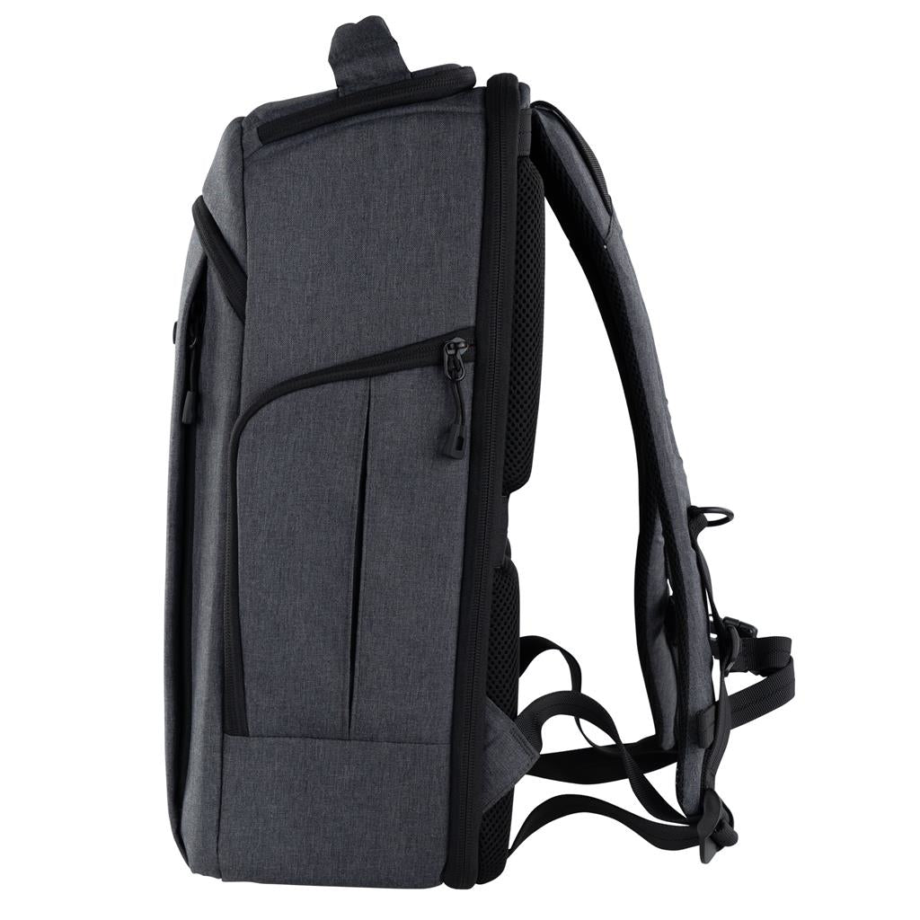 Dörr Kamerarucksack – 200 × 480 × 310 mm, 16 l – Polyester, grau, Regenhülle, Brustgurt