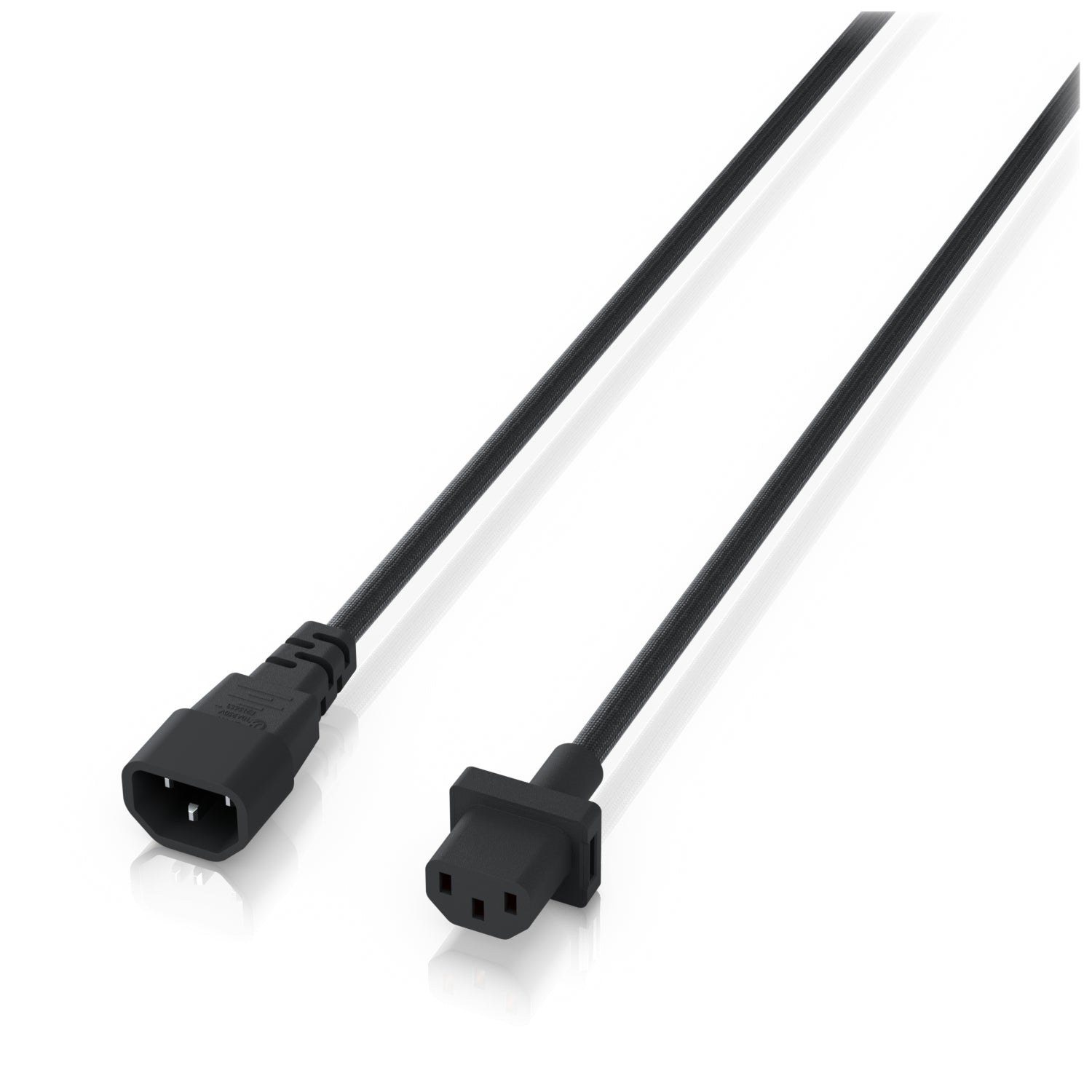 Ubiquiti Netzkabel – IEC C14 zu IEC C13, 1,8 m, 250 V/10 A, schwarz