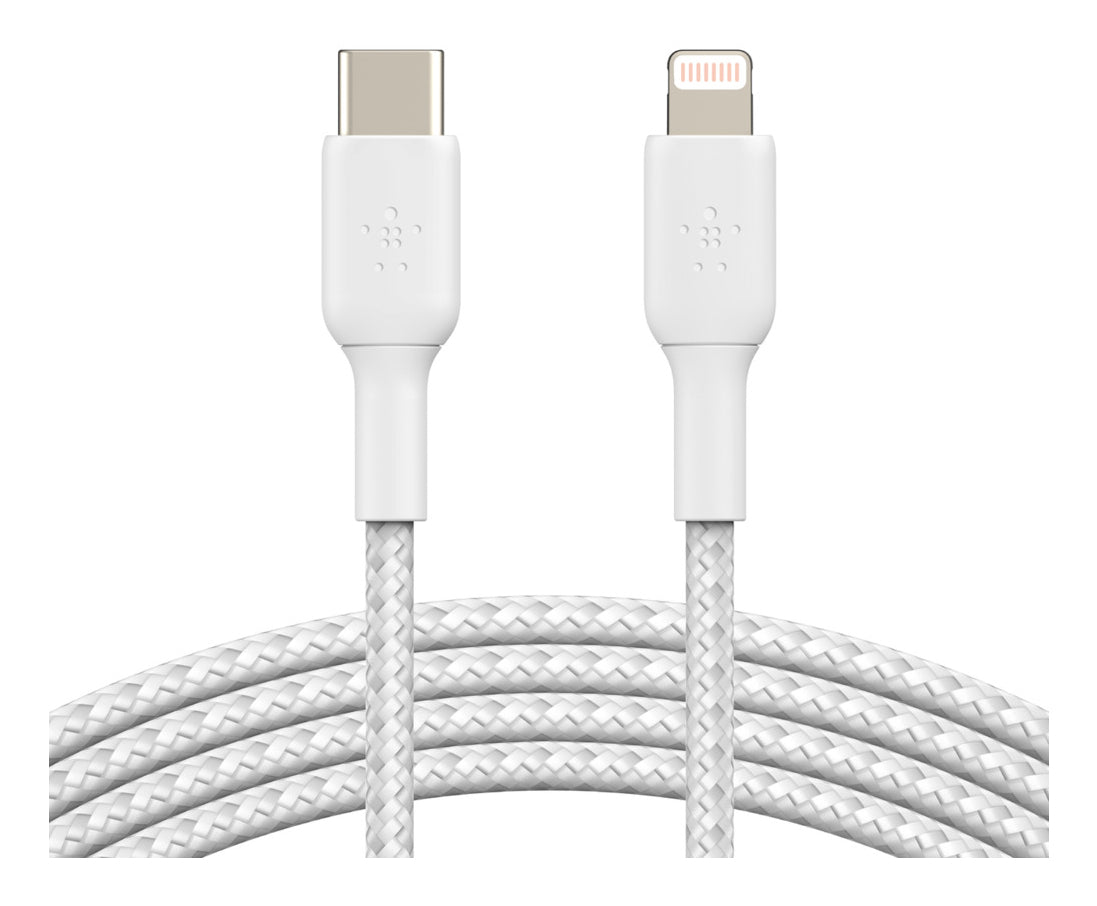 Belkin USB-C auf Lightning Kabel, 1 m, Weiss, MFi-zertifiziert