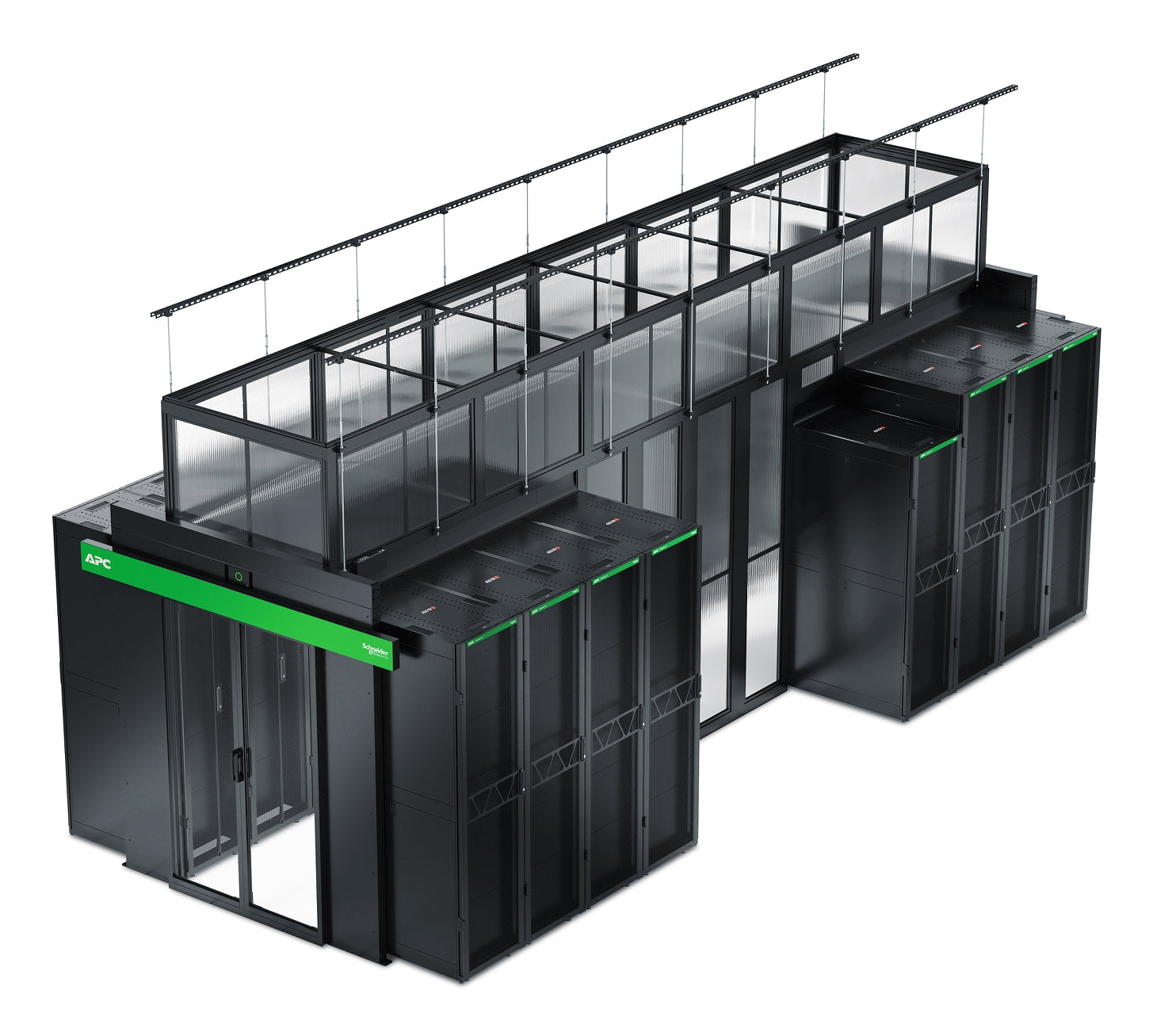 APC Rack-Schienenset 19" – Schwarz