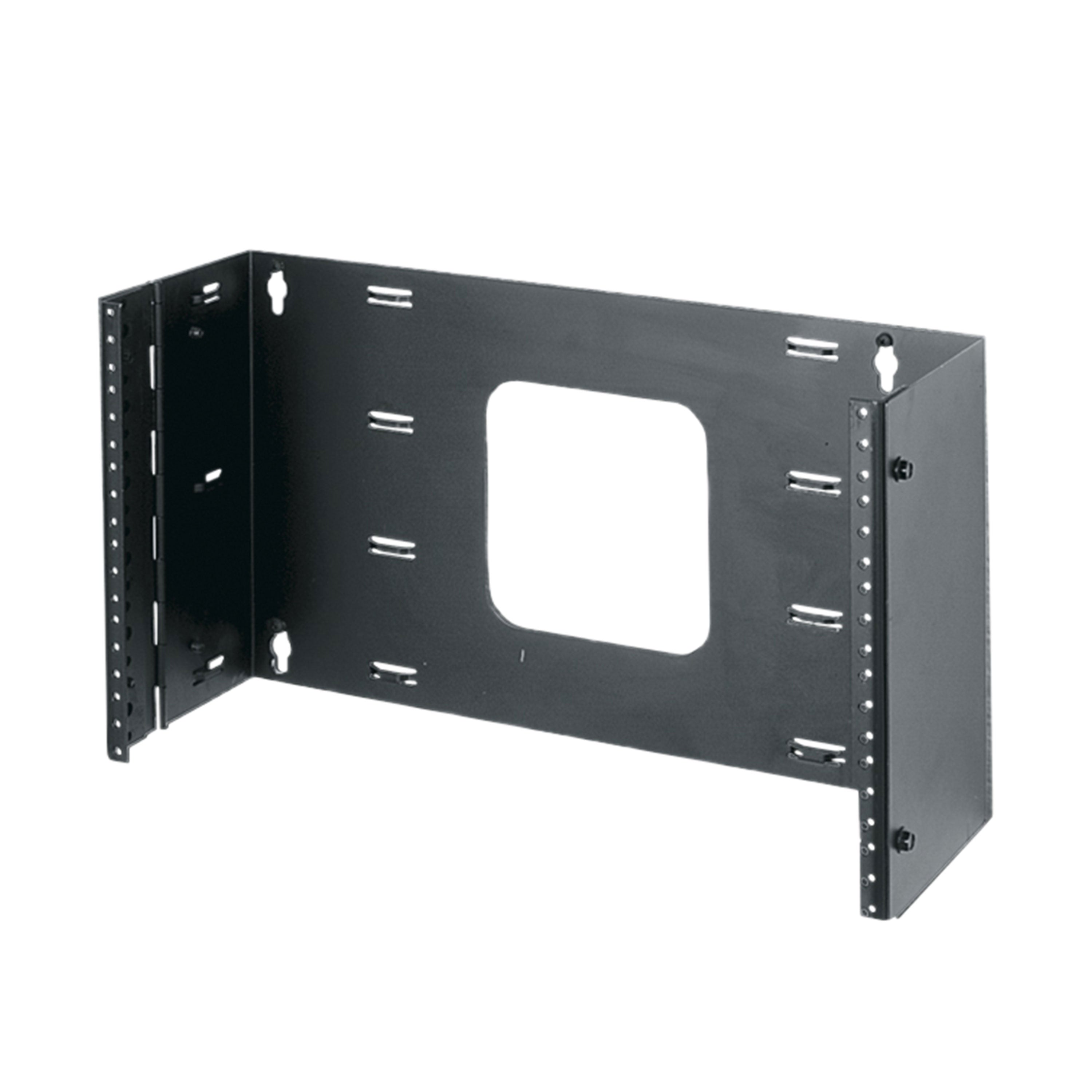 Middle Atlantic HPM-6 – Wandmontiertes 6U Rackregal, Stahl, Schwarz, 486 × 152 × 145 mm