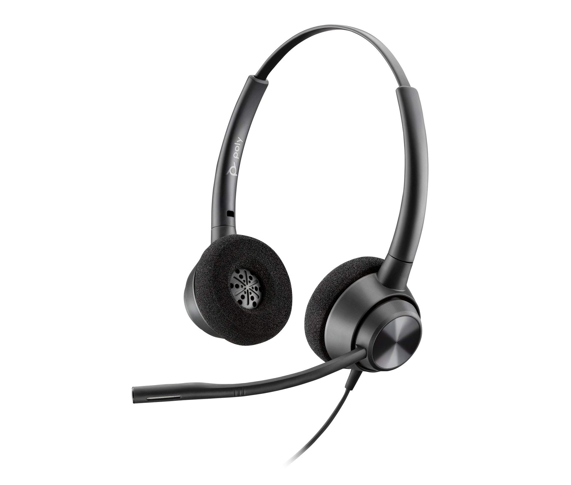 Poly EncorePro 320 Office-Headset – On-Ear, Stereo, Kabel, USB-A, Schwarz