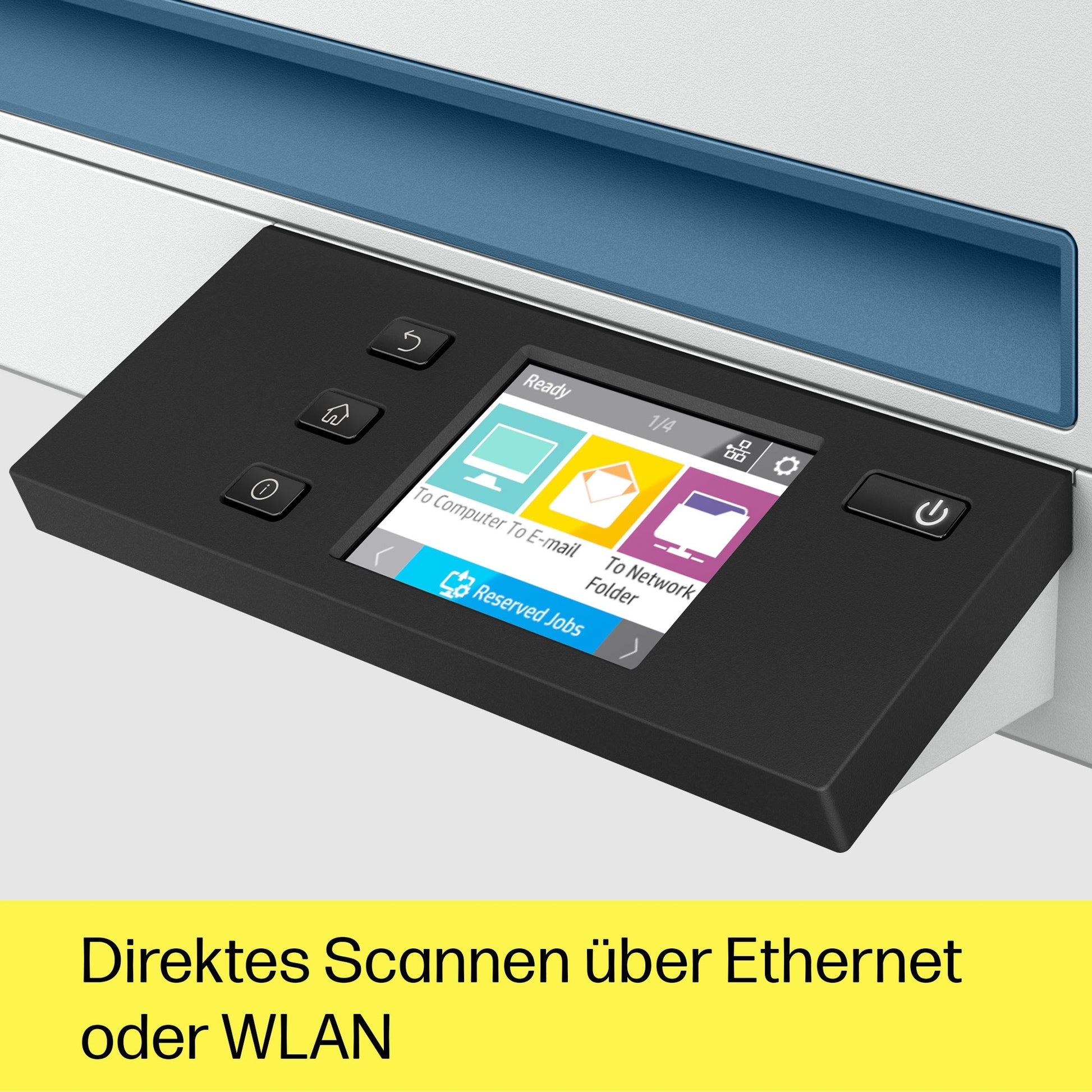 HP Scanjet Pro N4600 Fnw1 – Flachbett + ADF, A4, Duplex, 40 Seiten pro Minute, ADF 100 Blatt, WLAN, 1'200 dpi