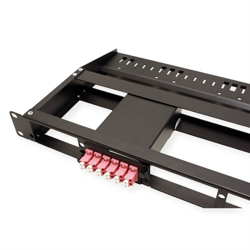 VALUE 21.99.1108 Panel-Bausatz – 19U, Schwarz, für 5 Module, 1 Stück