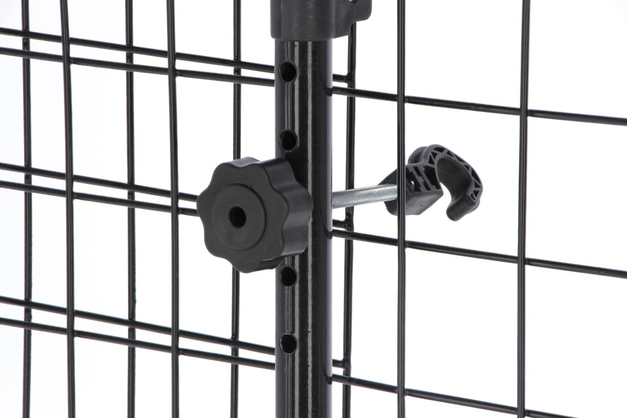 Kerbl Autoschutzgitter – verstellbar 96–145 × 30 cm – schwarz, Metall – 1 Stk.
